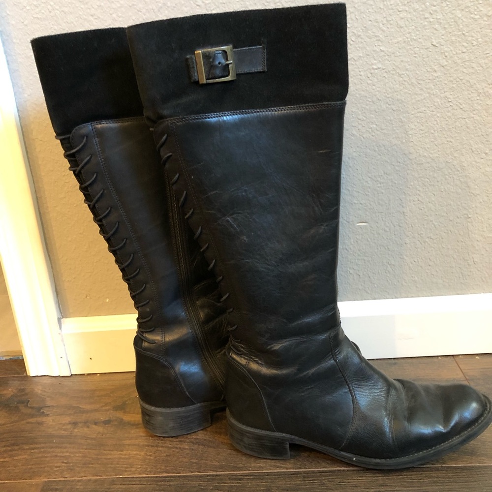 Black riding boots